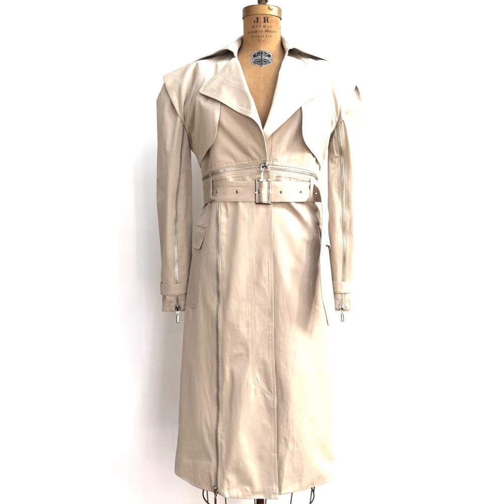 Nonchalant Label Lennox Trench Coat / Skirt  / Cropped Jacket New With Tags - Picture 15 of 15